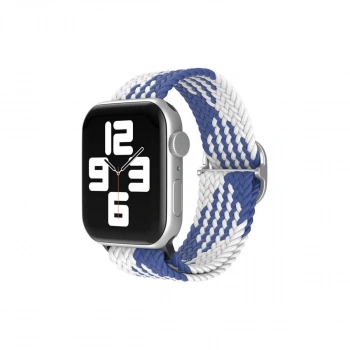 Watch 20mm  Kordon (SAAT DEĞİLDİR) - Mavi-beyaz