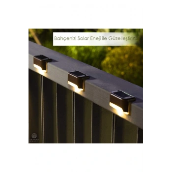 Waterproof Solar Merdiven Lambası 4 Adet