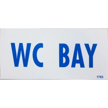 Wc Bay Uyarı Levhası 12,5x25 KOD: DEK 1783