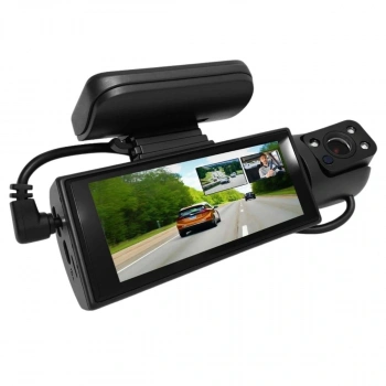 WiFi Destekli Araç İçi &amp; Dışı Çift Kameralı Dikiz Aynası Kamera (5324)