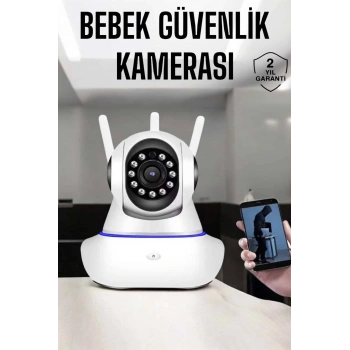 Wifi Kamera Ev Kamerası Gece Görüşlü Kablosuz Bebek Izleme Kamerası