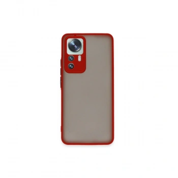Xiaomi Mi 12t Pro Kılıf Montreal Silikon Kapak - Kırmızı