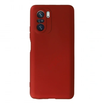 Xiaomi Poco F3 Kılıf First Silikon - Kırmızı