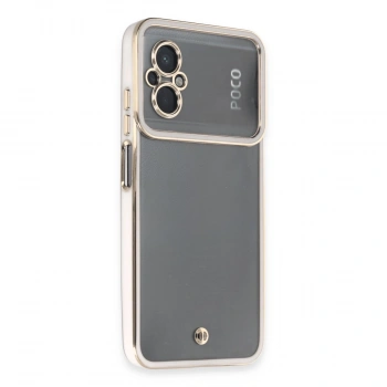 Xiaomi Poco M5 Kılıf Liva Lens Silikon - Beyaz