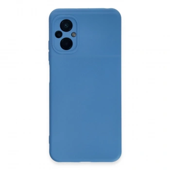 Xiaomi Poco M5 Kılıf Nano İçi Kadife Silikon - Mavi