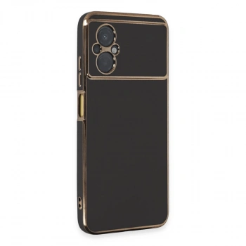 Xiaomi Poco M5 Kılıf Volet Silikon - Siyah