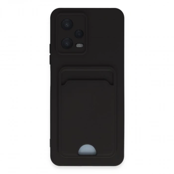 Xiaomi Poco X5 5g Kılıf Kelvin Kartvizitli Silikon - Siyah