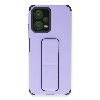 Xiaomi Poco X5 5g Kılıf Mega Standlı Silikon - Lila