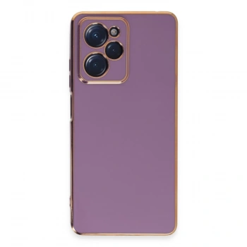 Xiaomi Poco X5 Pro 5g Kılıf Volet Silikon - Mor