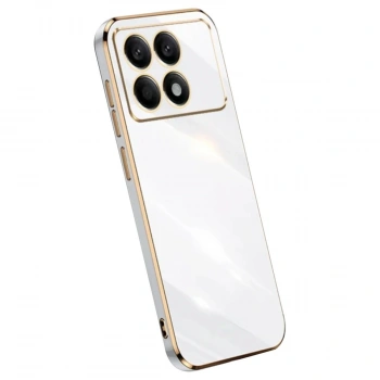 Xiaomi Poco X6 Pro Kılıf Volet Silikon - Beyaz
