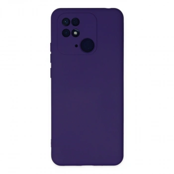 Xiaomi Redmi 10c Kılıf Nano İçi Kadife Silikon - Mor