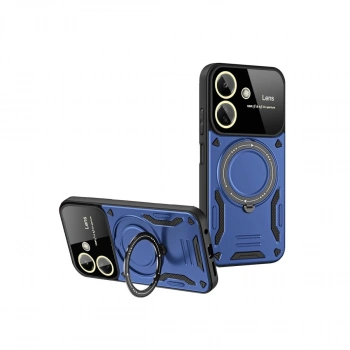 Xiaomi Redmi 13c Kılıf Joy Lens Standlı Kapak - Lacivert