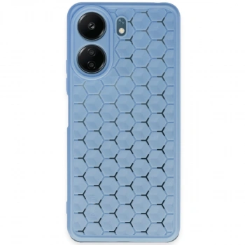 Xiaomi Redmi 13c Kılıf Petek Silikon Kapak - Mavi