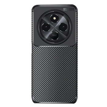 Xiaomi Redmi 14c Kılıf Auto Focus Karbon Kapak - Siyah