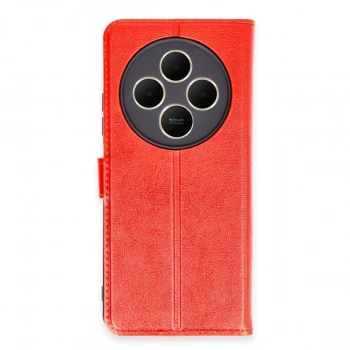 Xiaomi Redmi 14c Kılıf Trend S Plus Kapaklı Kılıf - Kırmızı