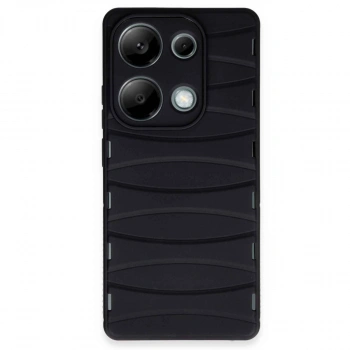 Xiaomi Redmi Note 13 Pro 4g Kılıf Bibercas Silikon Kapak - Siyah