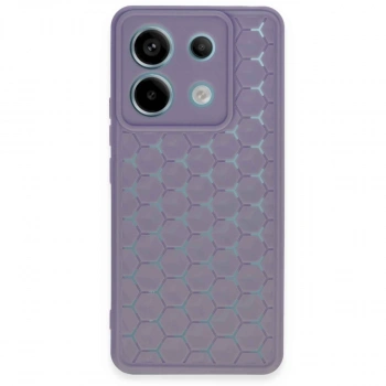 Xiaomi Redmi Note 13 Pro 5g Kılıf Petek Silikon Kapak - Lila