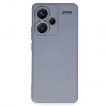 Xiaomi Redmi Note 13 Pro Plus Kılıf Nano İçi Kadife Silikon - Gri
