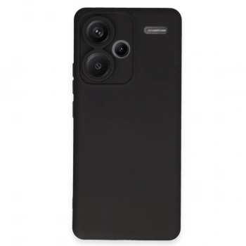 Xiaomi Redmi Note 13 Pro Plus Kılıf Nano İçi Kadife Silikon - Siyah