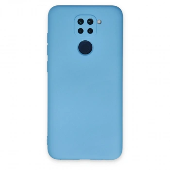 Xiaomi Redmi Note 9 Kılıf Nano İçi Kadife Silikon - Mavi