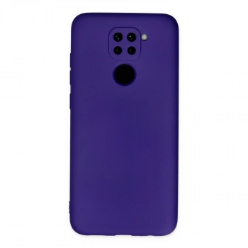Xiaomi Redmi Note 9 Kılıf Nano İçi Kadife Silikon - Mor