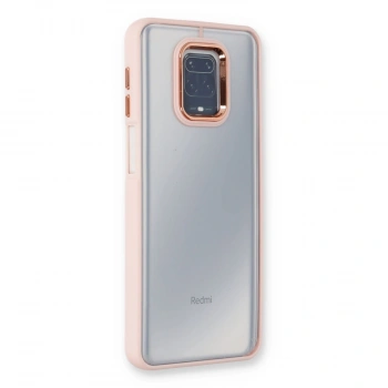 Xiaomi Redmi Note 9 Pro Kılıf Dora Kapak - Pudra