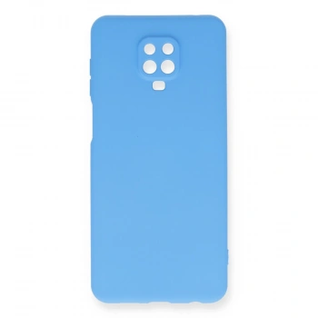 Xiaomi Redmi Note 9 Pro Kılıf Nano İçi Kadife Silikon - Mavi