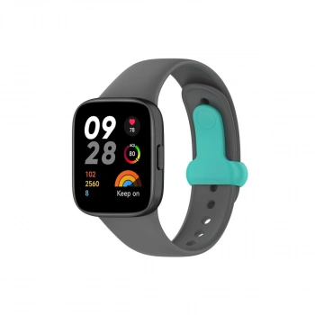 Xiaomi Redmi Watch 3 Origin Silikon Kordon (SAAT DEĞİLDİR) - Füme