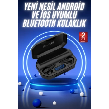Yeni Nesil Android ve İOS Uyumlu Siyah Profesyonel Oyuncu Kulaklığı