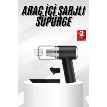 Yeni Nesil Mini Vakumlu Araç Süpürgesi El Süpürgesi Şarjlı