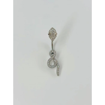 Yılan Detaylı Göbek Piercing - Pg0056