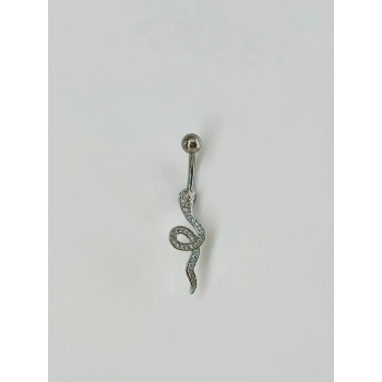 Yılan Detaylı Göbek Piercing - Pg0070