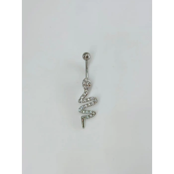 Yılan Detaylı Göbek Piercing - Pg0123