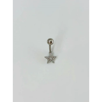Yıldız Detaylı Göbek Piercing - Pg0083