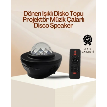 Yıldız & Okyanus Dalga Projektörü – Bluetooth / Usb Hoparlörlü