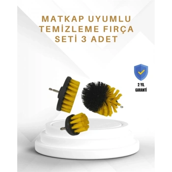Yüksek Devirde Etkili Temizlik Sağlayan Matkap Ucu Fırça Seti