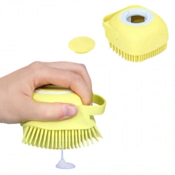 Yumuşak Silikon Malzemeli Esnek Jel Hazneli Masaj Fonksiyonlu Etkili Banyo Duş Kese Lifi (5324)