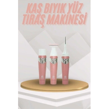 Yüz Kaş Ve Tüm Vücut Epilasyon Aleti 3 Başlıklı Hassas Ciltlere Uygun Epilatör