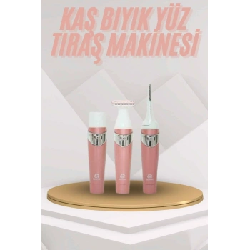 Yüz Kaş Ve Tüm Vücut Epilasyon Aleti 3 Başlıklı Hassas Ciltlere Uygun Epilatör