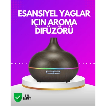 Zamanlayıcılı ve Otomatik Kapanmalı Aromaterapi Nemlendirici Difüzör