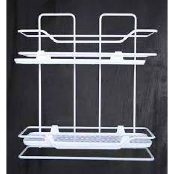 ZAMBAK 2Lİ RAF SİYAH BEYAZ (5324)