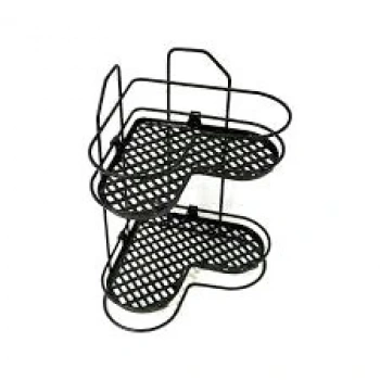 ZARİF 2Lİ KÖŞELK SİYAH BEYAZ KROM (5324)