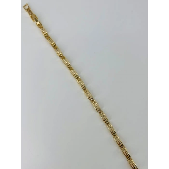    Zirkon Taşlı Pirinç Bileklikler 17+2 Cm  - Kbl0380