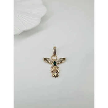 Zirkon Taşlı Pirinç Charmlar - Charm0018