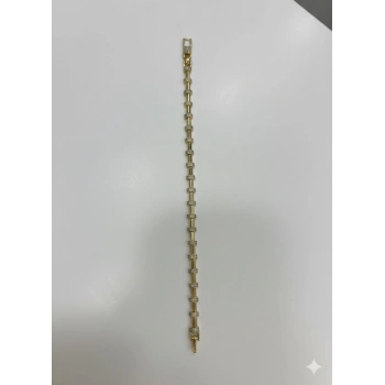   Zirkon Taşlı Pirinç Cm Bileklik 17+2 Cm  - Kbl0423