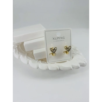Zirkon Taşlı Pirinç Zirkon Küpe - Kp00330