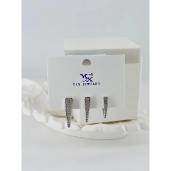Zirkon Taşlı Üçlü Kombin Küpe - Kp00413