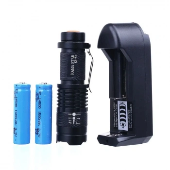 Zoomlu Şarjlı El Feneri KM-82 (5324)