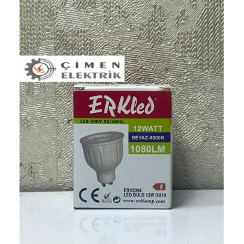 ERKLED ERK 2094 GU10 Lensli Ampül 12W 6500K Beyaz Işık