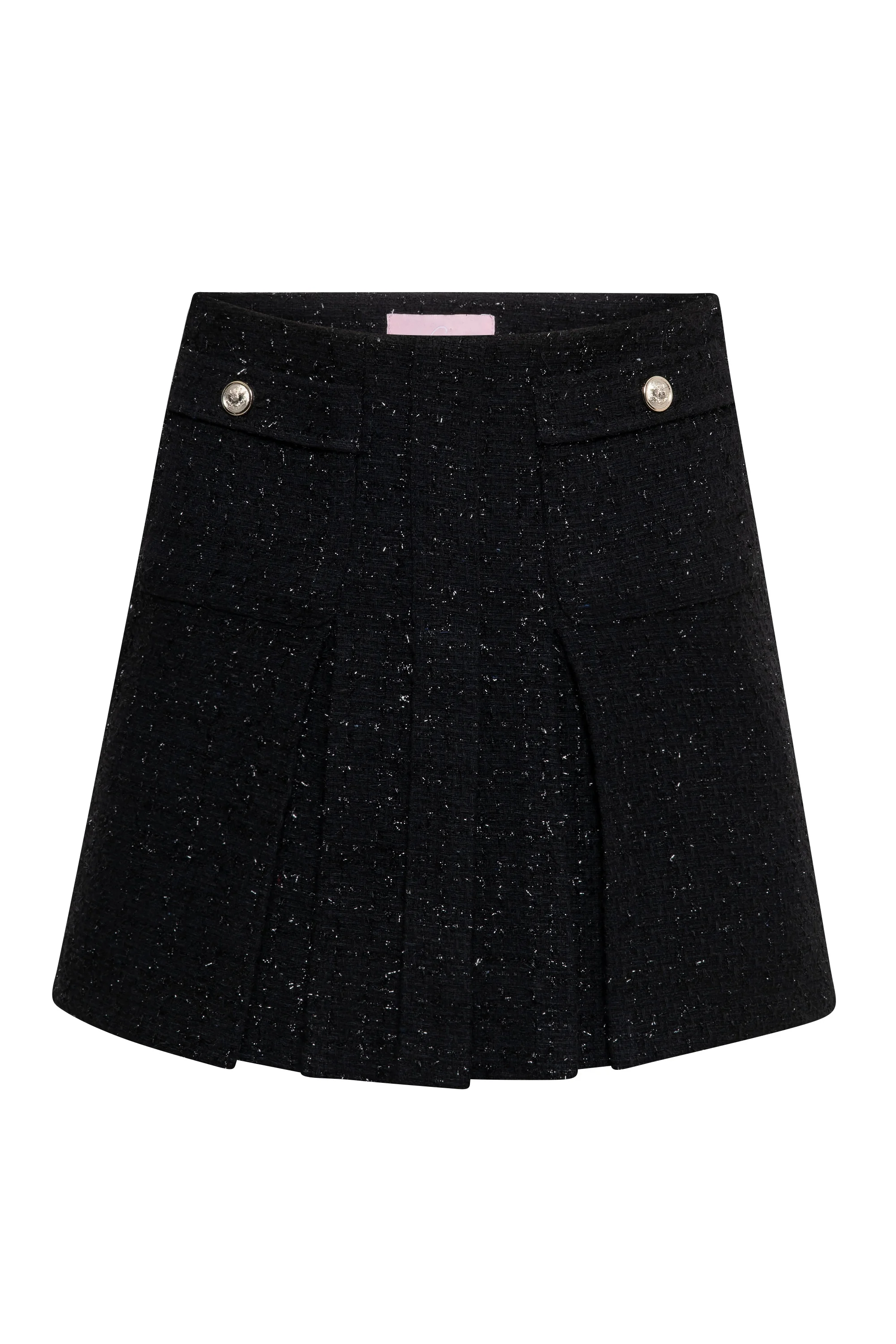 Luck Siyah Crop Ceket & Etek